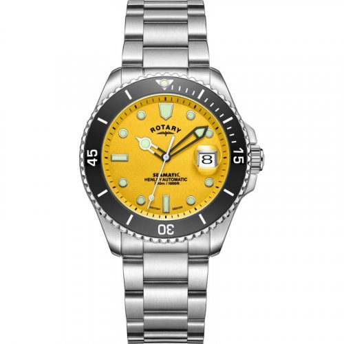 Rotary - Seamatic, Stainless Steel - Stainless Steel - Auto Watch, Size 42mm GB05430-27