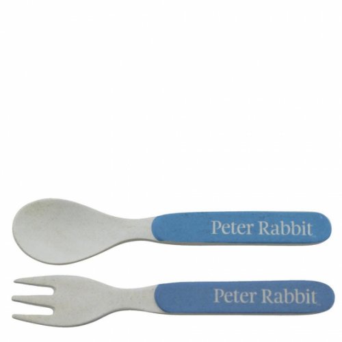 Enesco - Peter Rabbit, Bamboo Fibre Peter Fork and Spoon Set