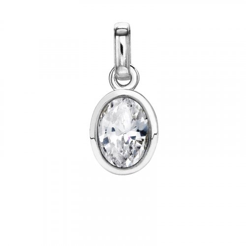 Dower and Hall - White Topaz Set, Sterling Silver - Twinkle Charm - TWC8-S-WT