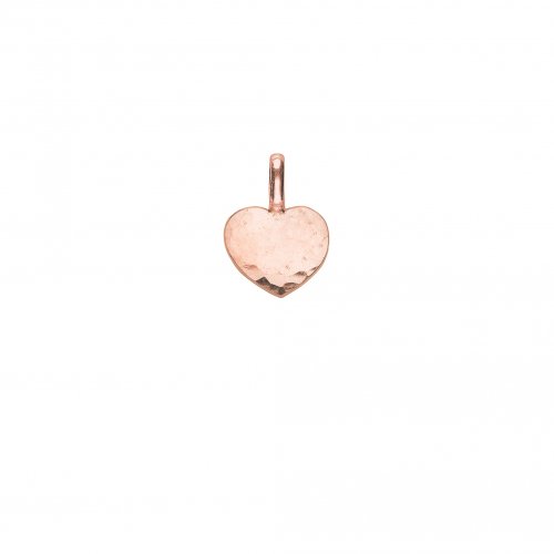 Dower and Hall - Rose Gold Plated Engravable Heart Pendant - EGC42-VR