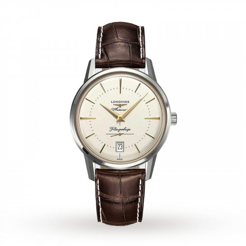 Longines - Flagship, Stainless Steel - Leather - Automatic , Size 38mm L47954782