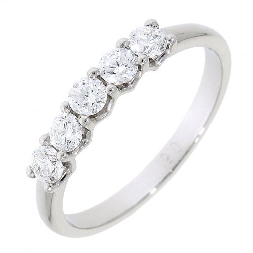 Guest and Philips - D 0.54ct Set, Platinum - 5st Eternity Ring 12705H4