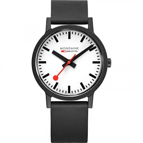 Mondaine - Essence, Rubber Strap - Quartz Watch, Size 41mm MS1-41110-RB