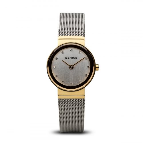 Bering - Classic, Stainless Steel/Gold Plate Milanese Bracelet Watch 10126-001 10126-001