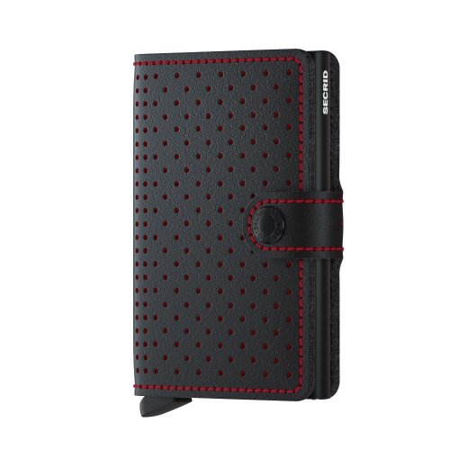 Secrid - Miniwallet, Aluminium Wallet MPf-Black-Red