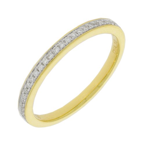 Guest and Philips - D 10pt 29st HI SI Set, Yellow Gold - White Gold - 18ct HET Ring, Size M 18RIDI67800