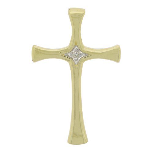 Guest and Philips - Diamond Set, Yellow Gold - CROSS PENDANT 09CRDI80346