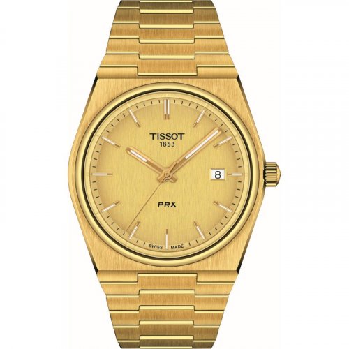 Tissot - PRX, Yellow Gold Plated - Stainless Steel - Quartz Watch, Size 40mm T1374103302100