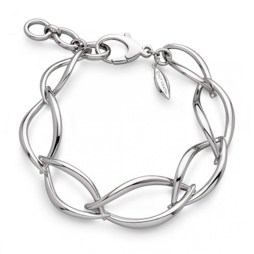 Kit Heath - Entwine Twine, Sterling Silver - Twist Link Bracelet, Size 7.5