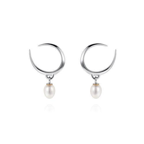 Claudia Bradby - Lagertha, Pearl Set, Sterling Silver - Stud Earrings - CBES0110