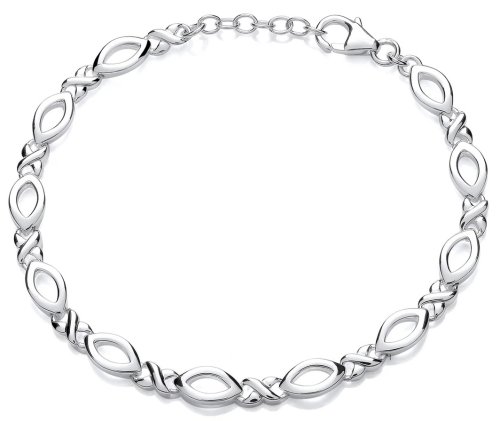 Guest and Philips - Eye & Kiss, Sterling Silver - Link Bracelet, Size 20cm SB1296