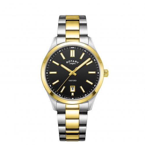 Rotary - Oxford, Yellow Gold Plated - Stainless Steel - Quartz Watch, Size 40mm GB05521-04