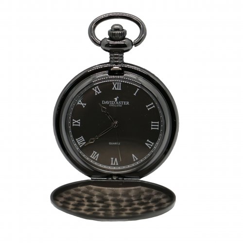 Dalaco - Full Hunter, Stainless Steel Quartz Pocket Watch PW-06