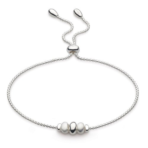 Kit Heath - Coast Tumble, Rhodium Plated Sand Toggle Bracelet 70199RP