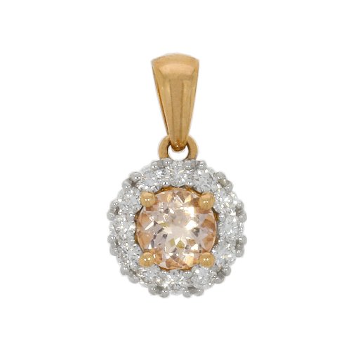 Guest and Philips - 20PT DIA AND MORGANITE, Diamond Set, Rose Gold - PENDANT 18CIDG87622