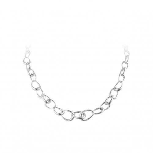 Georg Jensen - Offspring, Sterling Silver Graduated Links Necklace 10012558