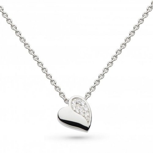 Kit Heath - Miniatures Sweet Heart, Cubic Zirconia Set, Sterling Silver - Necklace 90032CZ