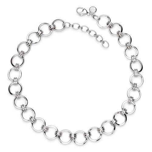 Kit Heath - Bevel Unity, Rhodium Plated - Necklace, Size 18