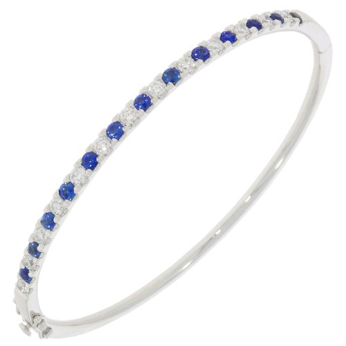 Guest and Philips - Diamond Set, Platinum - D1ct 13st Celyon Sapp 13st Bangle PLBADG87164