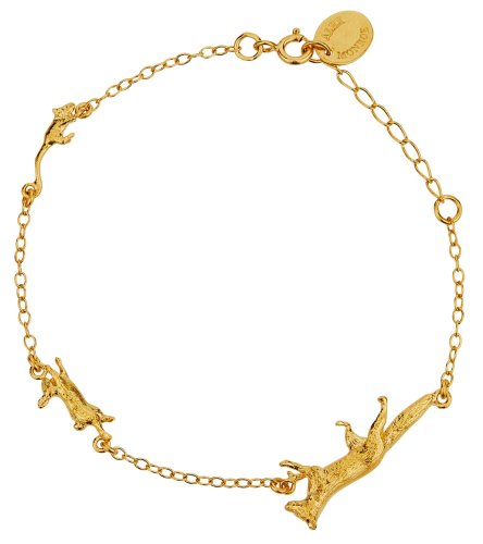 Alex Monroe - FOX RABBIT AND MOUSE, Yellow Gold Plated BRACELET TCB1-GP