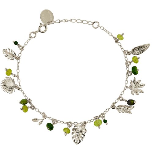 Alex Monroe - Tropical Leaf, Sterling Silver Bracelet PHB2-S