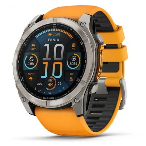Garmin - fenix 8, Titanium Amoled Sapphire Smart Watch 010-02905-11