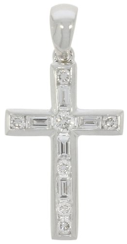 Guest and Philips - Diamond Set, White Gold - 9ct D 12st 24pt Cross 09CRDI80352