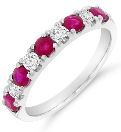 Guest and Philips - Ruby Set, Platinum - 0.25CT DIAMOND RING PLRIDG85539