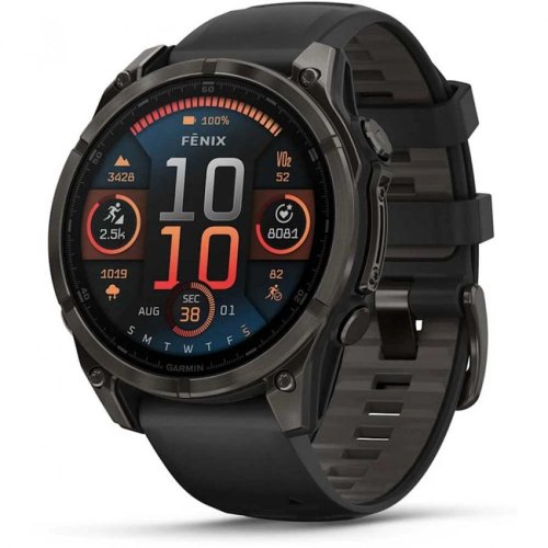 Garmin - fenix 8, Titanium - AMOLED Smart Watch, Size 47mm 010-02904-21
