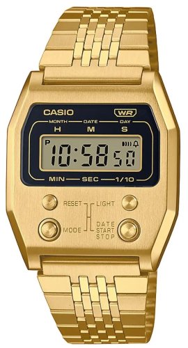 Casio - Yellow Gold Plated Digital Watch A1100G-5EF