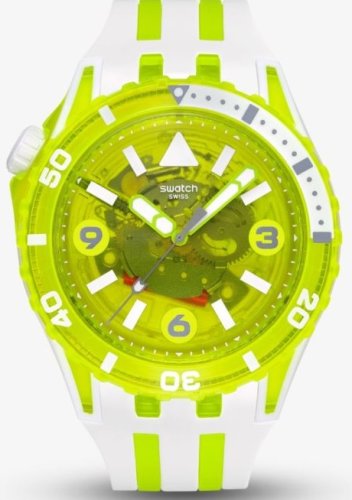 Swatch - Egg Yolk, Plastic/Silicone Quartz Watch SSCU09J100