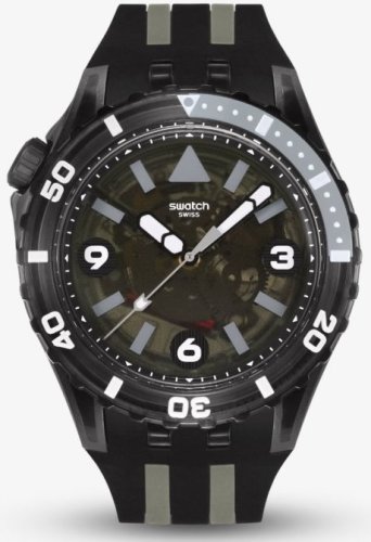 Swatch - Black Sea Nettle, Plastic/Silicone Quartz Watch SSCU09B100