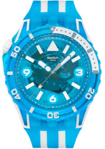 Swatch - Blue Fire, Plastic/Silicone Quartz Watch SSCU09S100