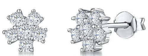 Jools - Cubic Zirconia Set, Sterling Silver - Stud Earrings KPE1392