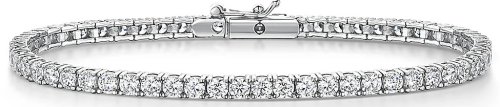 Jools - Cubic Zirconia Set, Sterling Silver - Tennis Bracelet HBB1015