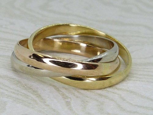 Antique Guest and Philips - Yellow Gold Russian Wedding Ring R5976
