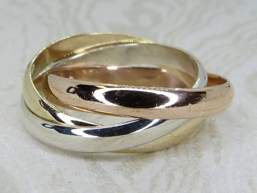 Antique Guest and Philips - Yellow Gold Russian Wedding Ring R5981