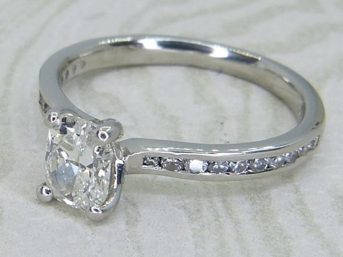 Antique Guest and Philips - Diamond Set, Platinum - Single Stone Ring R5993
