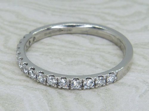 Antique Guest and Philips - Diamond Set, Platinum - Half Eternity Ring R6004
