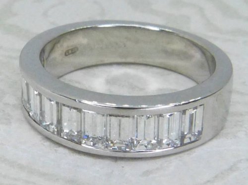 Antique Guest and Philips - Diamond Set, Platinum - Half Eternity Ring R6026