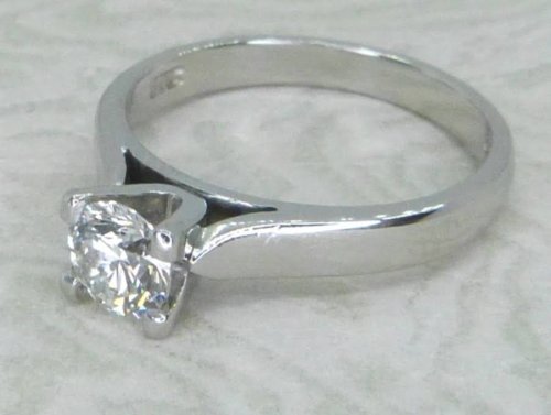 Antique Guest and Philips - Diamond Set, Platinum - Single Stone Ring R6043