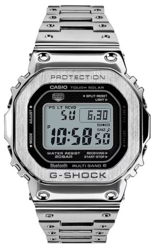 Casio - G-Shock , Stainless Steel Full Metal Digital Solar Smart Watch GMW-B5000D-1CER