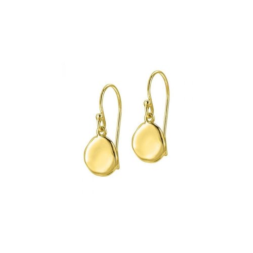Dower and Hall - Pebble,Yellow Gold Plated Earrings - PEBE3-V