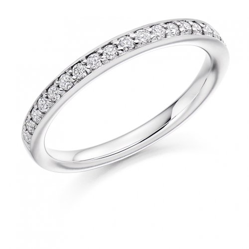 Guest and Philips - Platinum and Diamond Half Eternity Ring Size M - HET3653A 0.25ct G/H Si