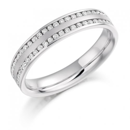Guest and Philips - White Gold - 18ct and Diamond 0.55ct G/H Si Full Eternity Ring, Size O - FET992-18WG-O