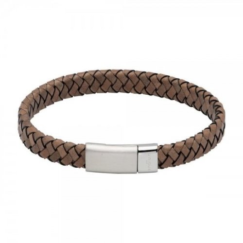 Unique - Leather Magnetic Bracelet B476AG-21CM