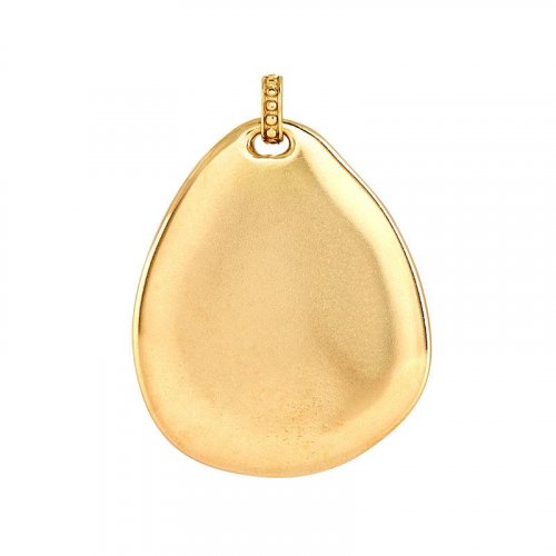 Dower and Hall - Pebble, Yellow Gold Plated Charm - SC24-V