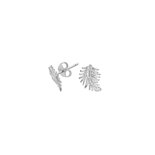 Dower and Hall - Sterling Silver Feather Studs - FE13-S