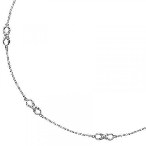 Dower and Hall - Entwined, Sterling Silver necklace - EWN-23-S-18