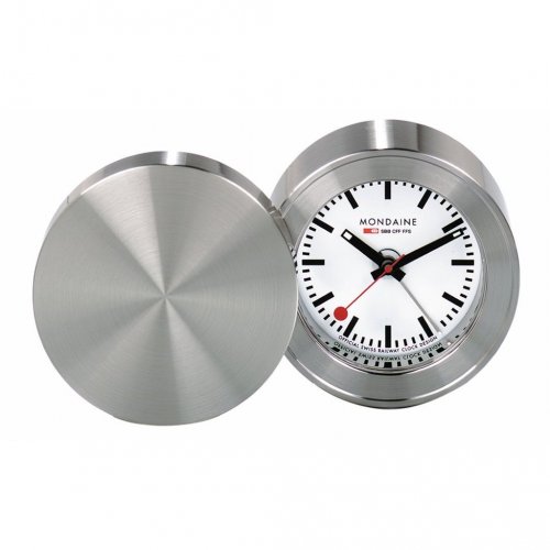 Mondaine - Travel, Aluminium Clock with Alarm MSM64410
